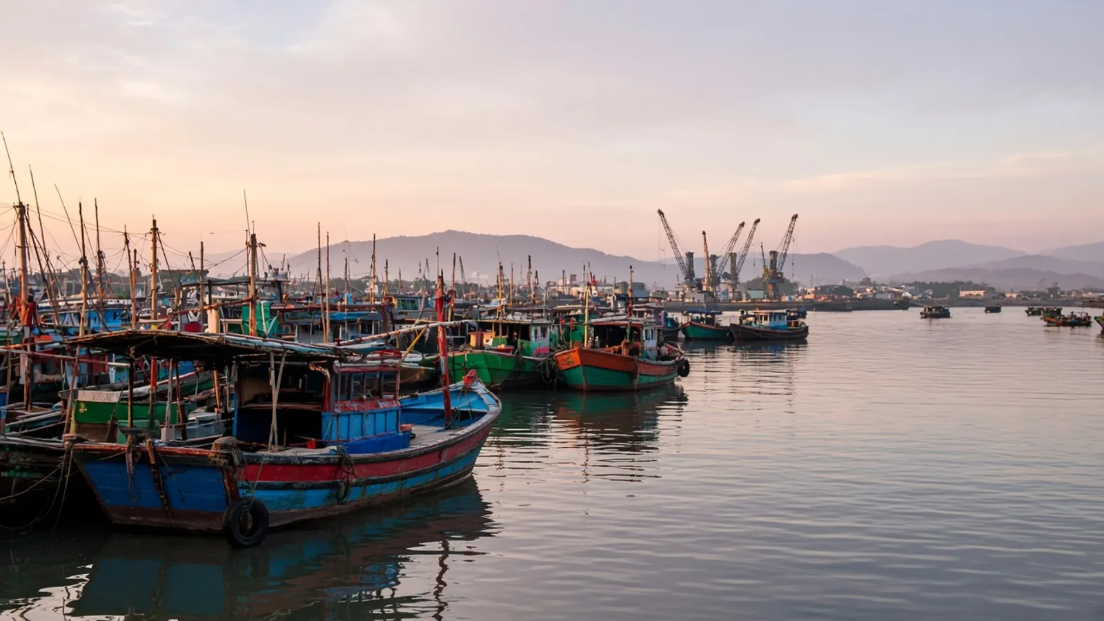 Cảng Nha Trang và đầu bắc của trục ven biển