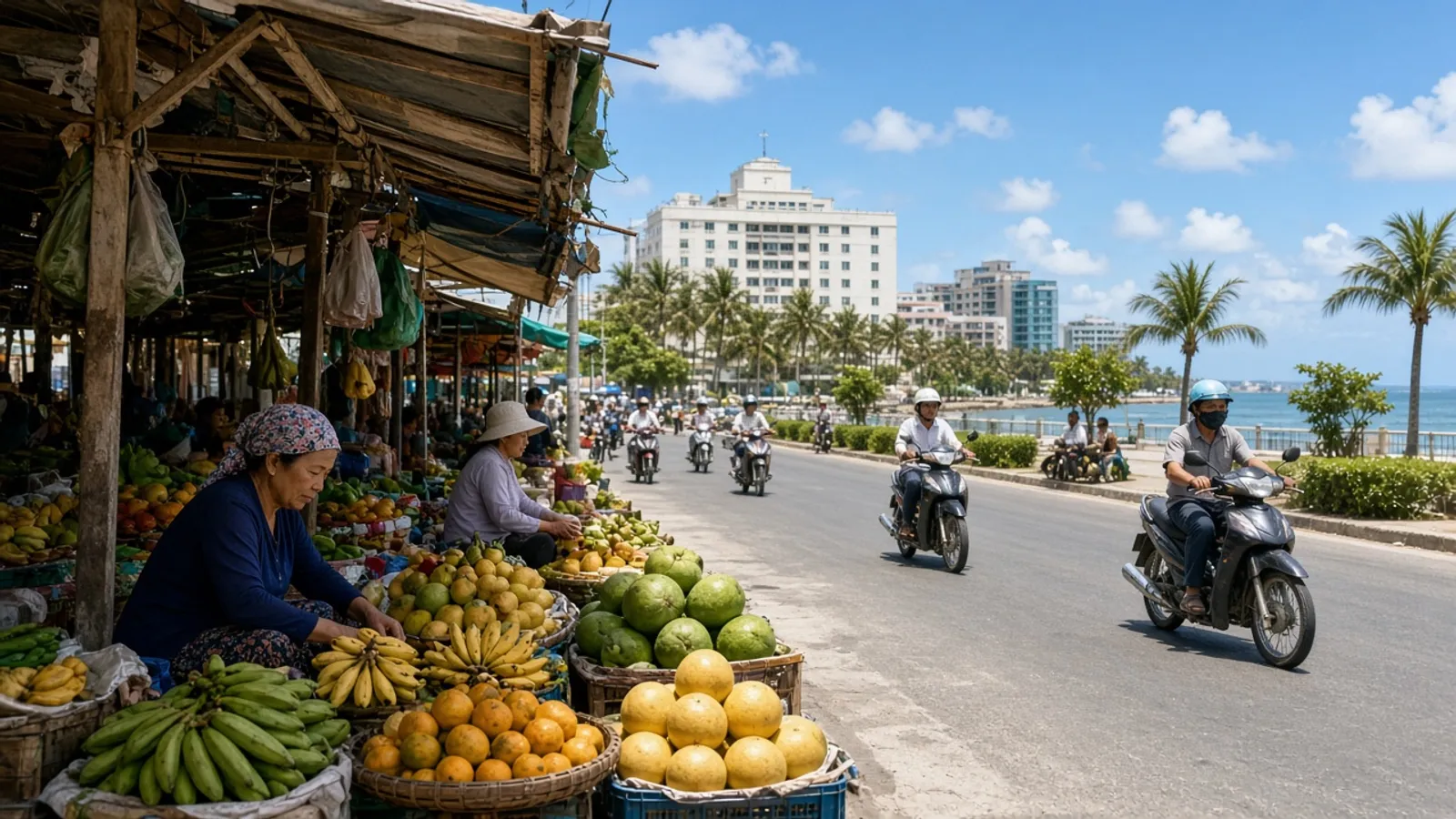 Tiện ích ngoại khu Nha Trang: bệnh viện, chợ, sân bay